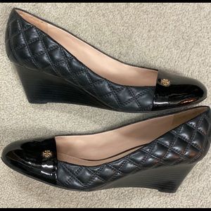 TORY BURCH Claremont Quilted Wedge Pump